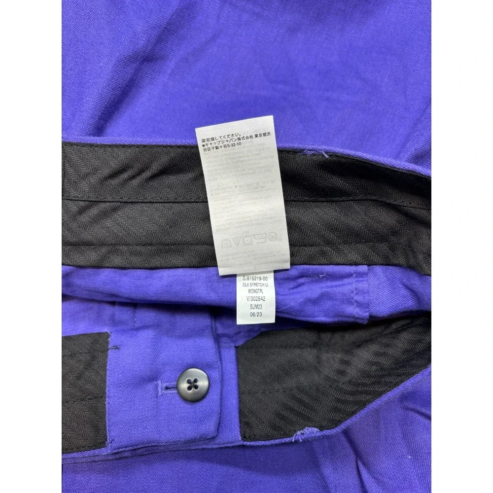 Banana Republic Pants Womens 2 Purple Linen Blend Wide Leg Office Career - Picture 4 of 8